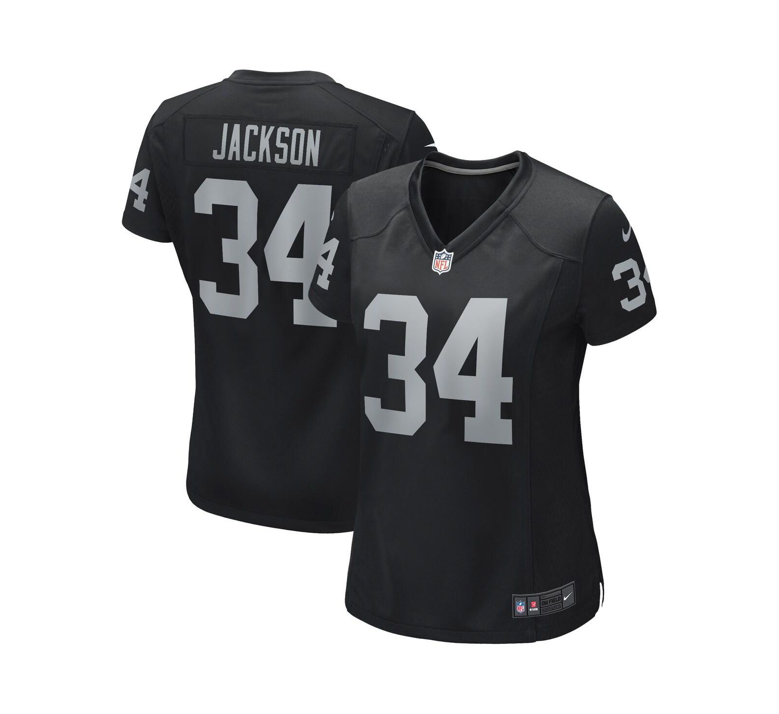 Women's Nike Bo Jackson Black Las Vegas Raiders Game Retired Player Jersey