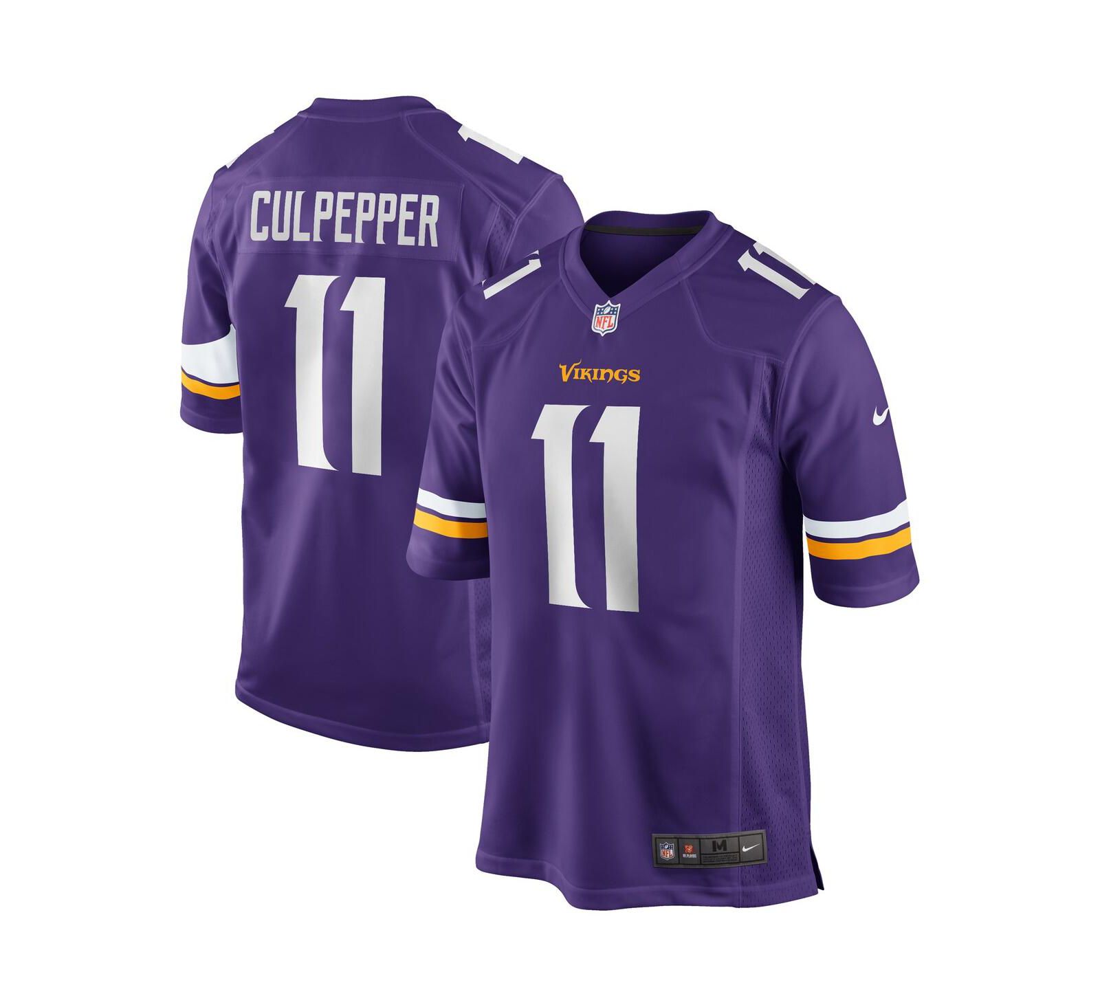 Men's Nike Daunte Culpepper Purple Minnesota Vikings Game Retired Player Jersey