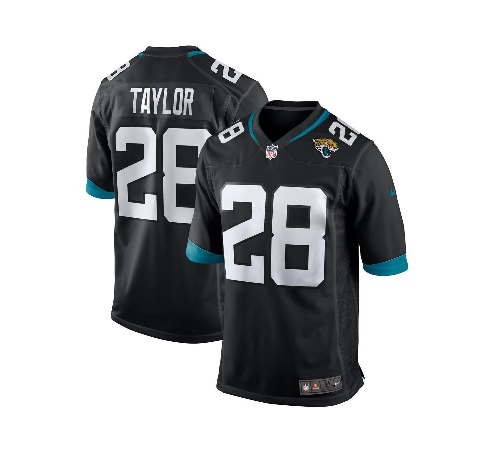Men's Nike Fred Taylor Black Jacksonville Jaguars Game Retired Player Jersey