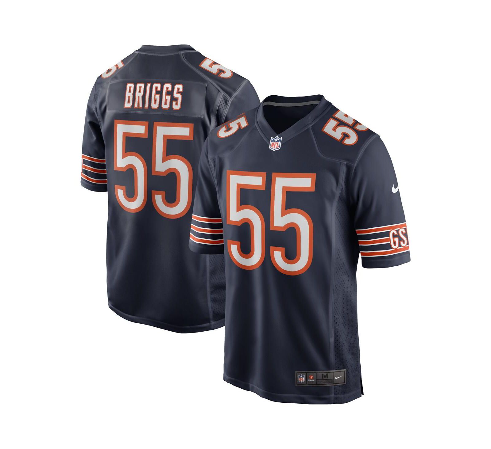 Men's Nike Lance Briggs Navy Chicago Bears Game Retired Player Jersey
