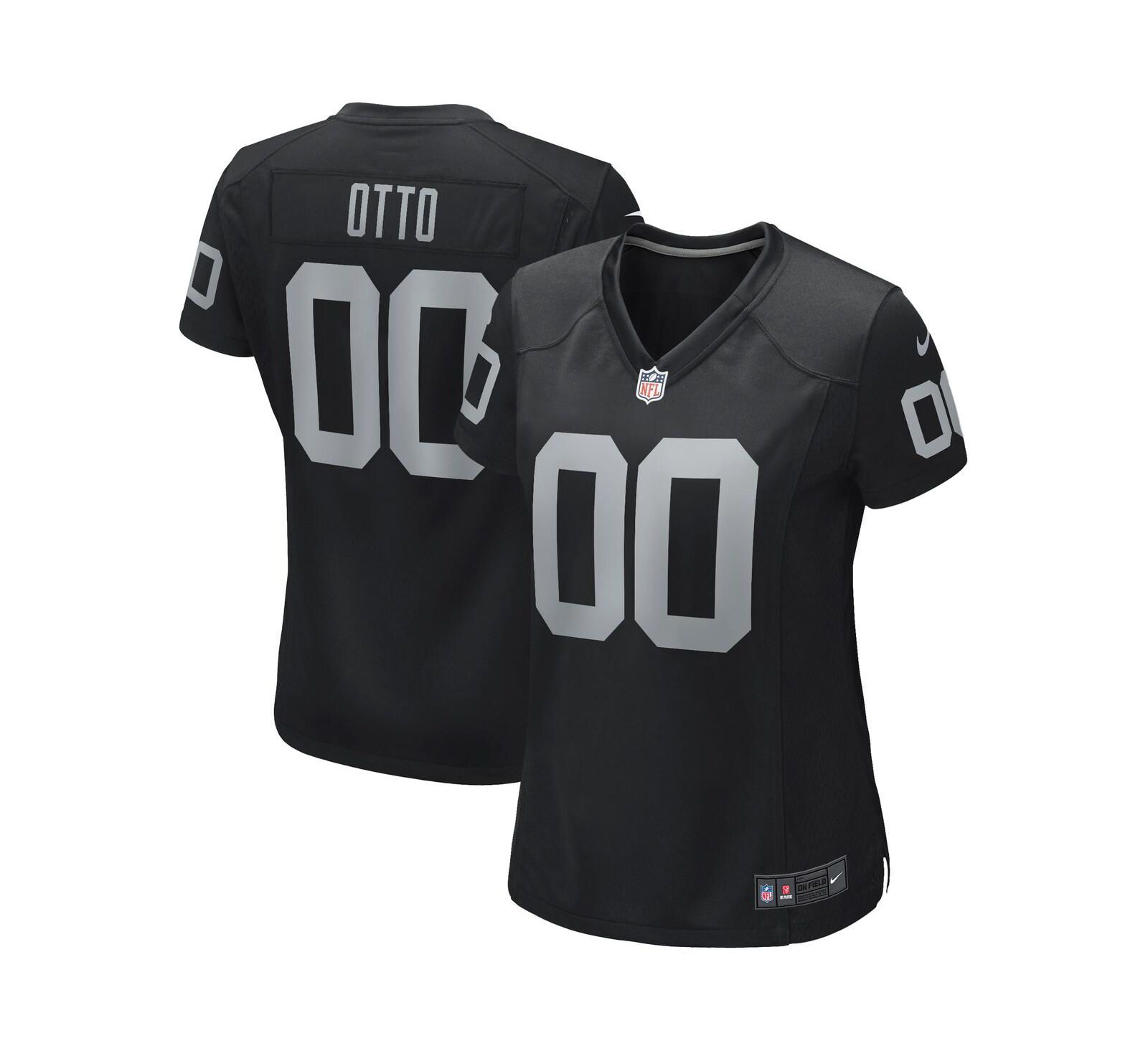 Women's Nike Jim Otto Black Las Vegas Raiders Game Retired Player Jersey