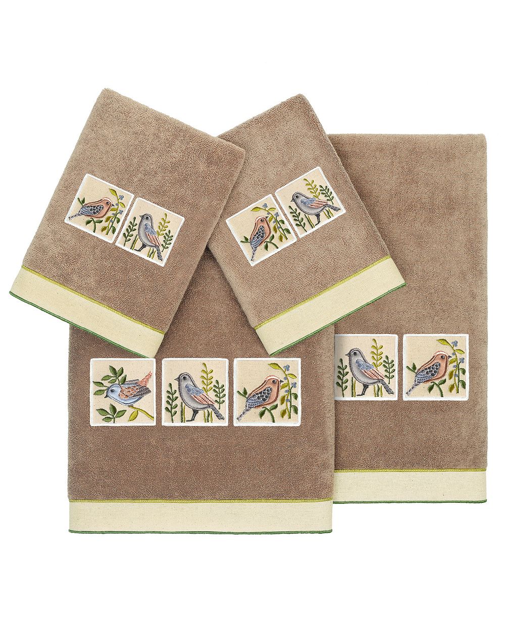 Linum Home Turkish Cotton Belinda Embellished 4-Pc. Bath Towel Set