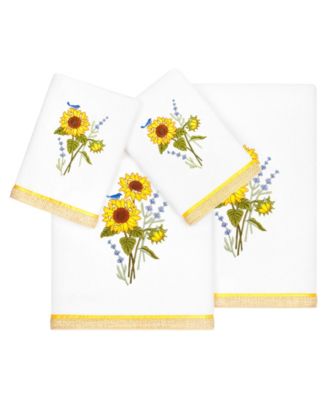 Linum Home Набор из 4 турецких хлопковых банных полотенец Girasol