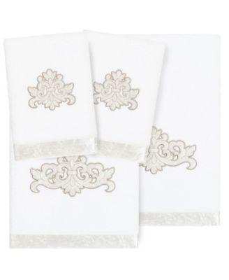 Linum Home Turkish Cotton May Embellished 4-Pc. Bath Towel Set