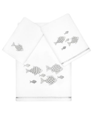 Набор из 3 банных полотенец Linum Home Turkish Cotton Figi Embellished