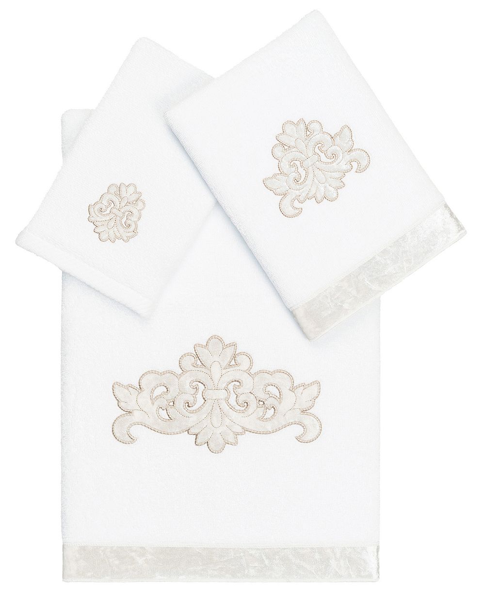 Набор банных полотенец Linum Home Turkish Cotton May Embellished 3-Pc.