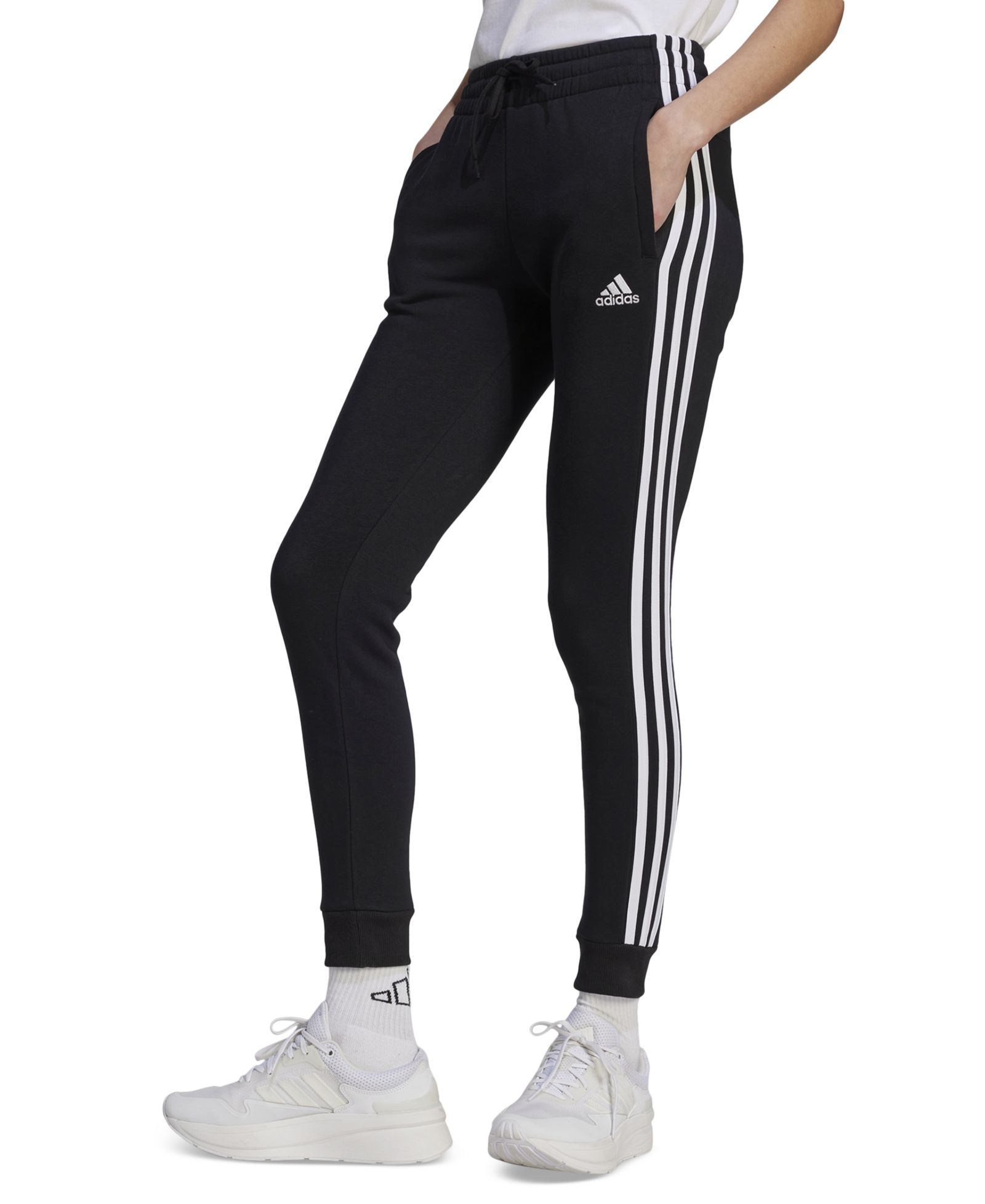 Женские спортивные брюки adidas 3-Stripe Cotton Fleece Sweatpant Jogger