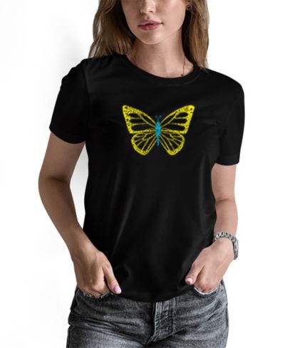 LA Pop Art Женская футболка с принтом Butterfly
