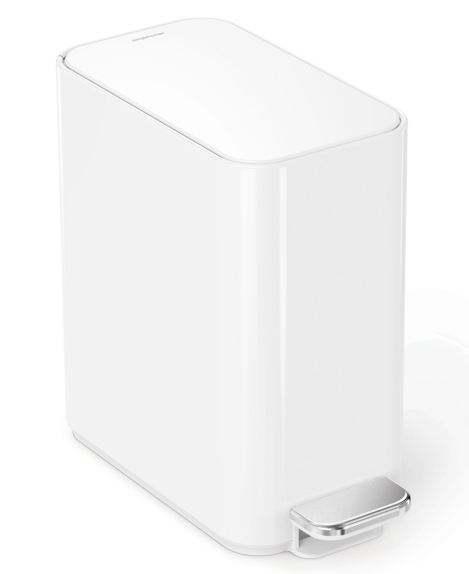 Simplehuman 5 Liter Slim Bathroom Trash Can with Liner Pocket