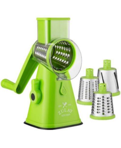Rotary Cheese Grater with Suction and 3 Stainless Steel Drums
