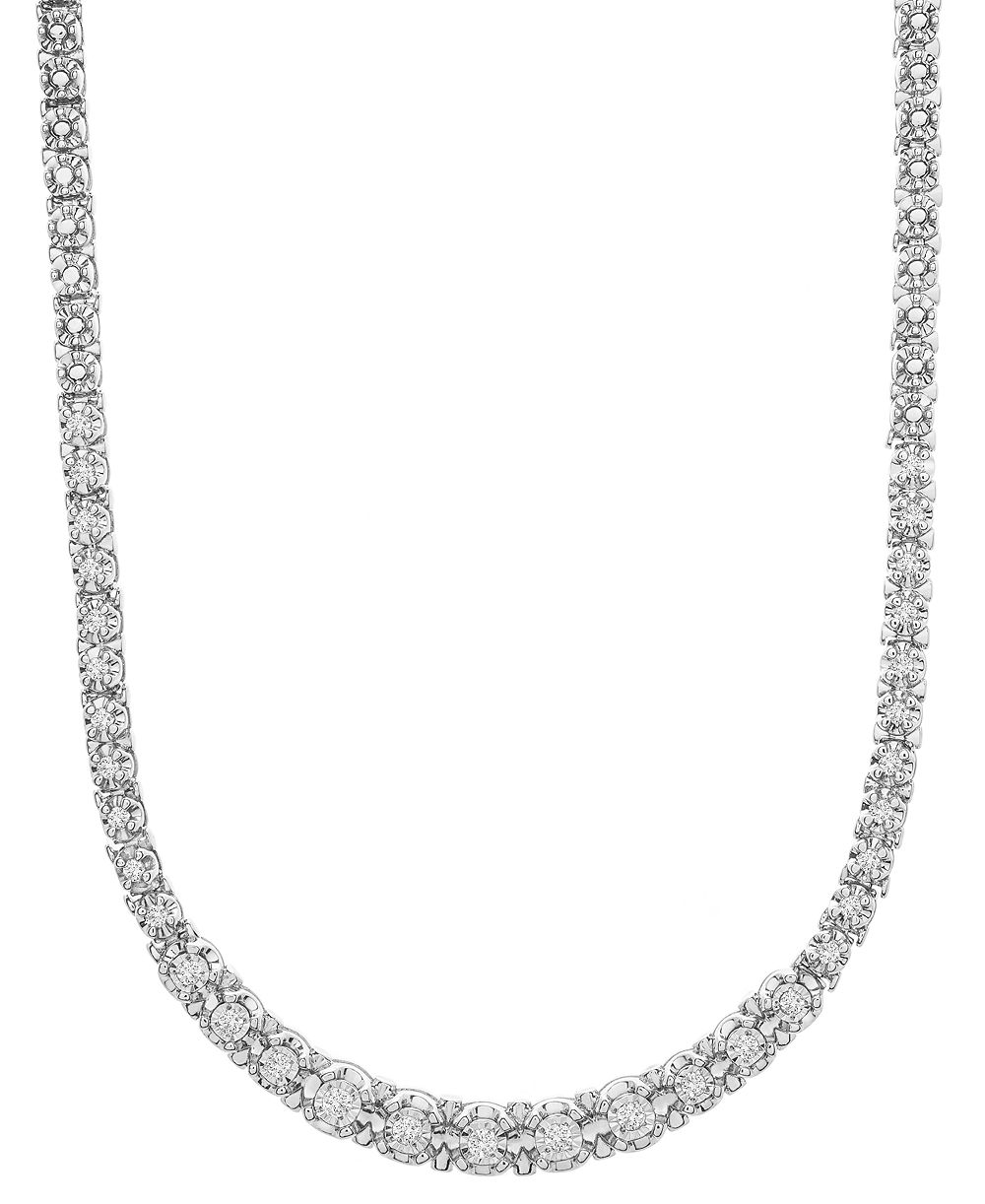 Колье-statement Wrapped in Love™ Diamond Graduated 20" из стерлингового серебра