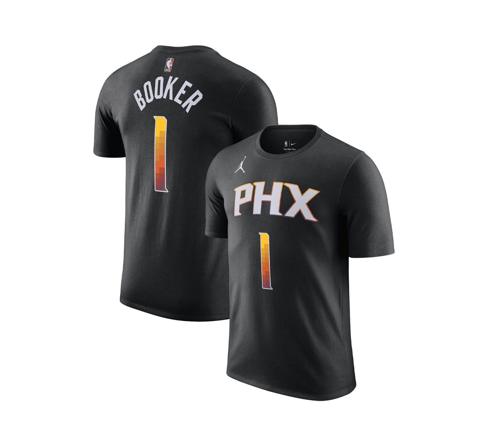 Мужская футболка Jordan Devin Booker Phoenix Suns Statement Edition Black