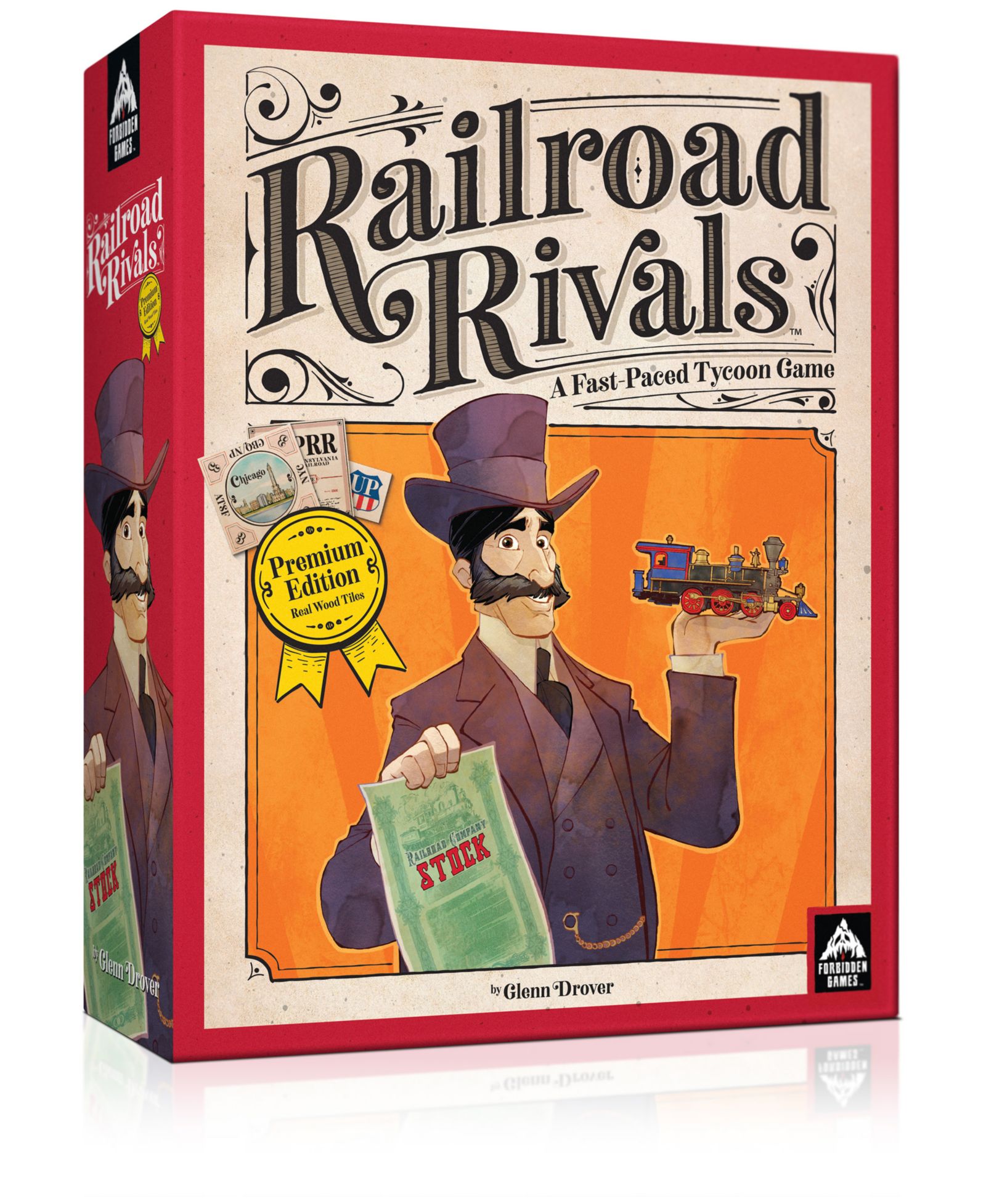 Forbidden Games Railroad Rivals Strategy Family Premium Edition 251-Piece Board Game, Ages 8+