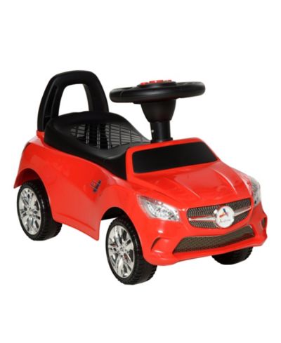 Aosom Ride on Sliding Car Foot-to-Floor with Working Lights and Working Horn, 25"L x 11"W x 14.25"H, 55 lb. Capacity, Ages 18-36 Months