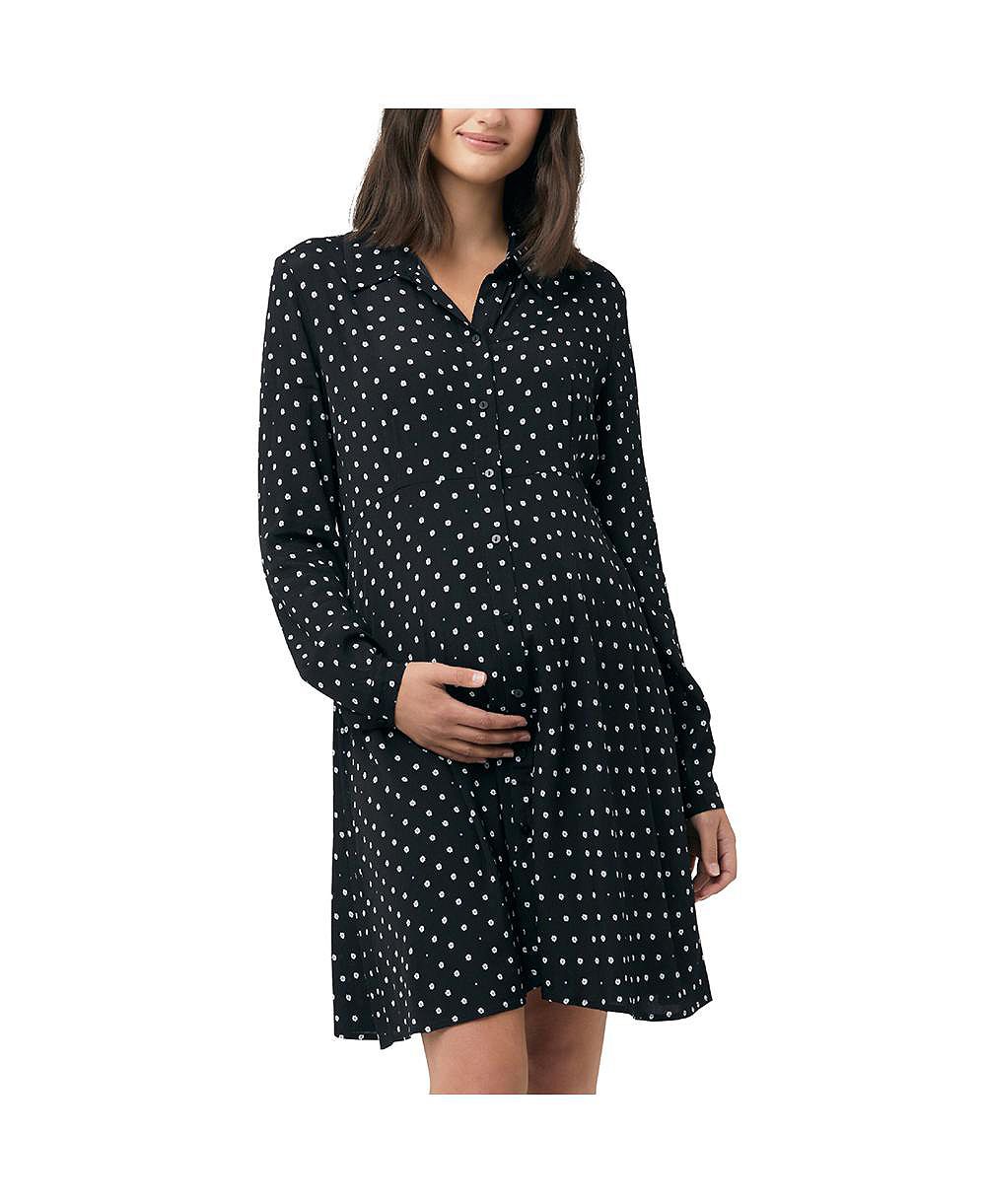 Ripe Maternity Женское платье-рубашка Fifi Black
