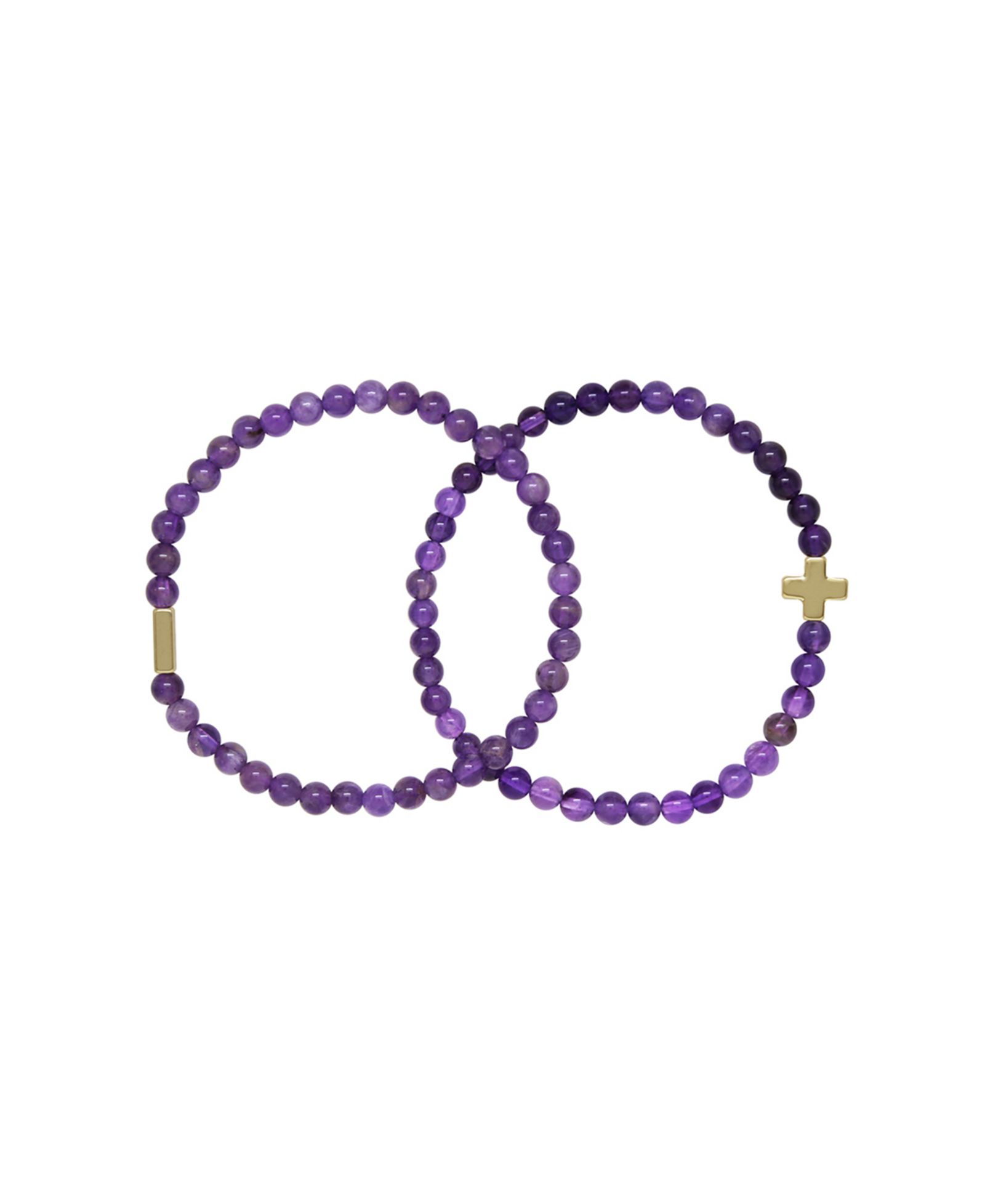 CHARGED Stone Beaded 2 Pieces Bracelet Set