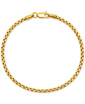 Браслет с круглыми звеньями, 8", 14k Gold
