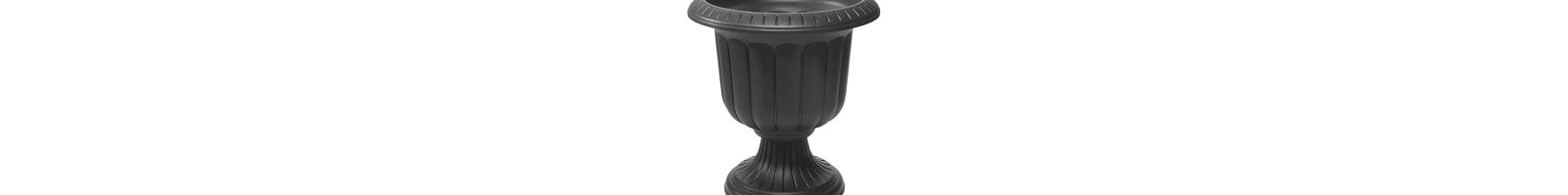 Садовый вазон Novelty Classic Urn из пластика, черный - 19 Inch