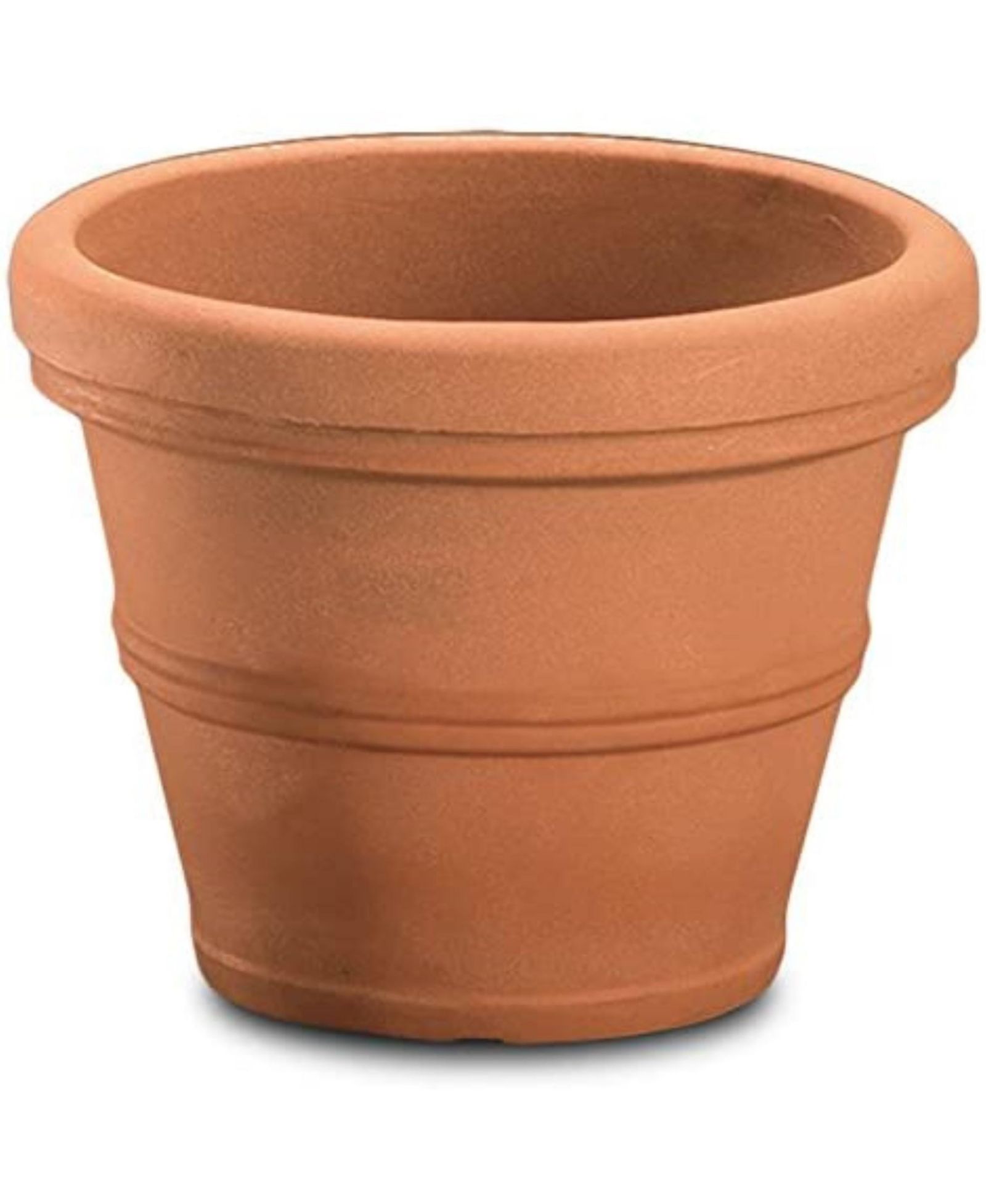 Кашпо Crescent Garden RolledRim Brunello 27" терракота