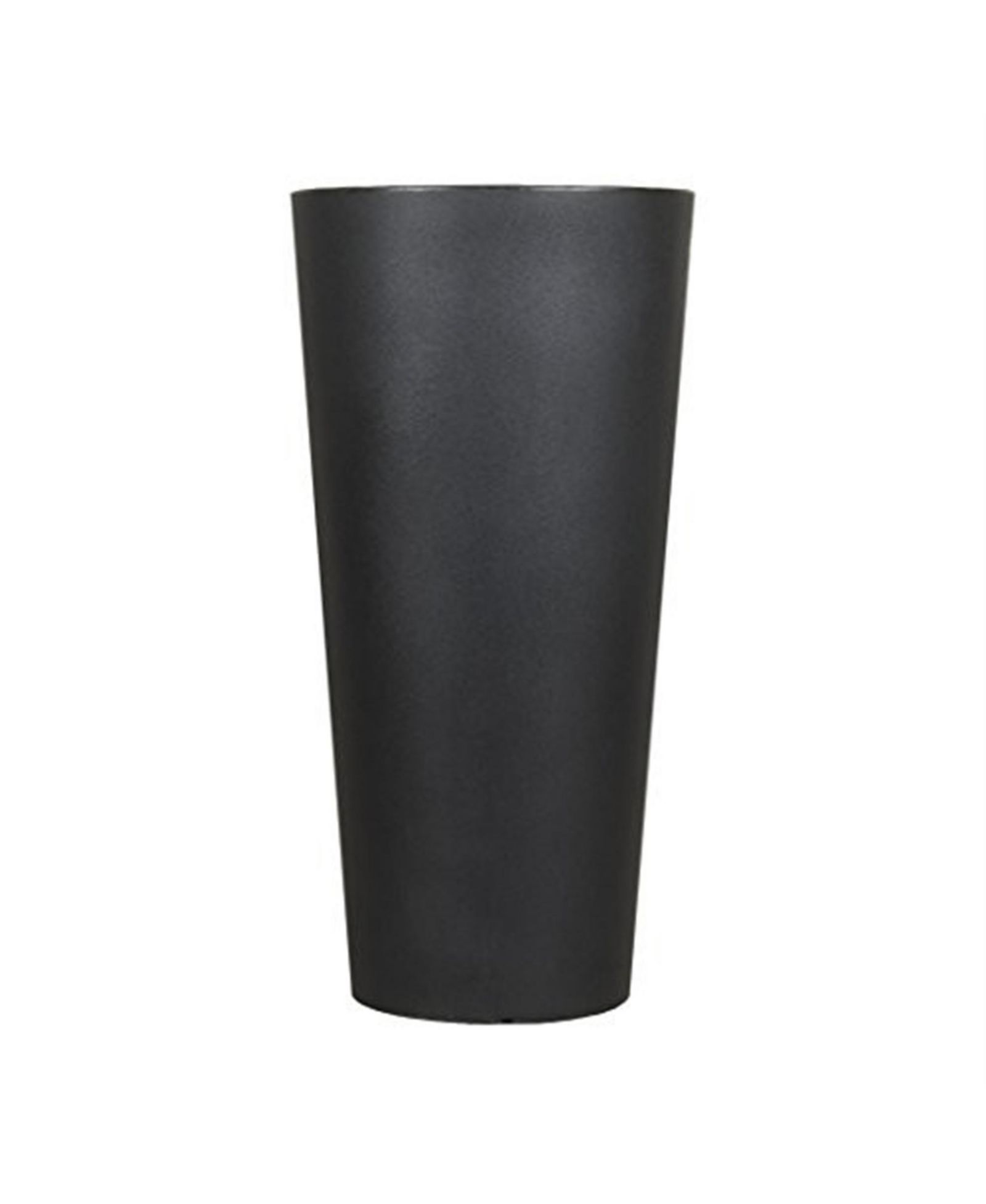 Tusco Products Cosmopolitan Tall Round Plastic Planter Black 32”