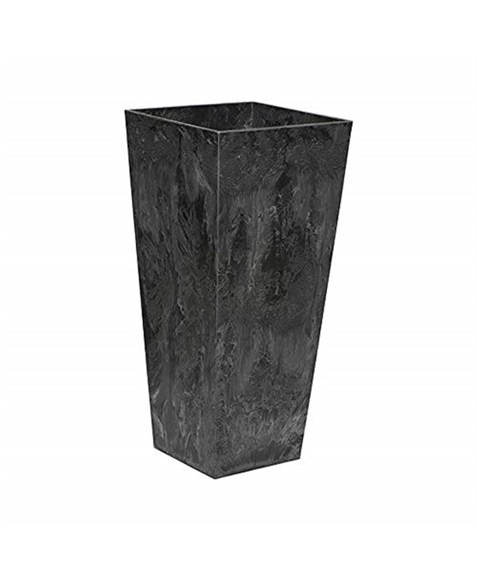 Novelty Artstone Ella Tall Square Planter Black 27.5 inch горшок