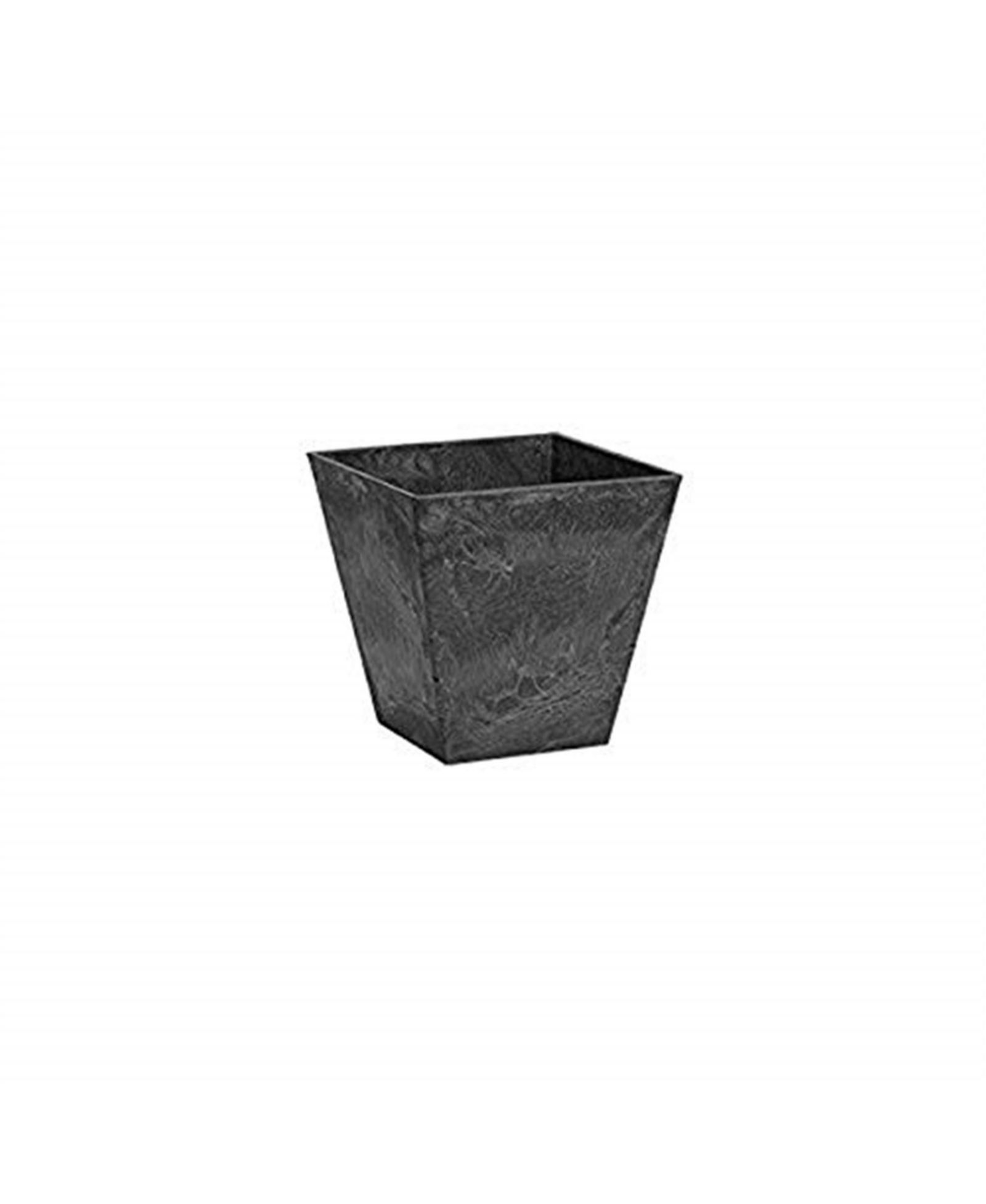 Novelty Ella Indoor Outdoor Square Plastic Resin Planter Black 6 Inch