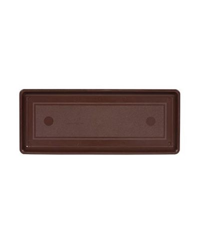 Novelty (#10183) Plastic Flower Box Tray, Brown 18"
