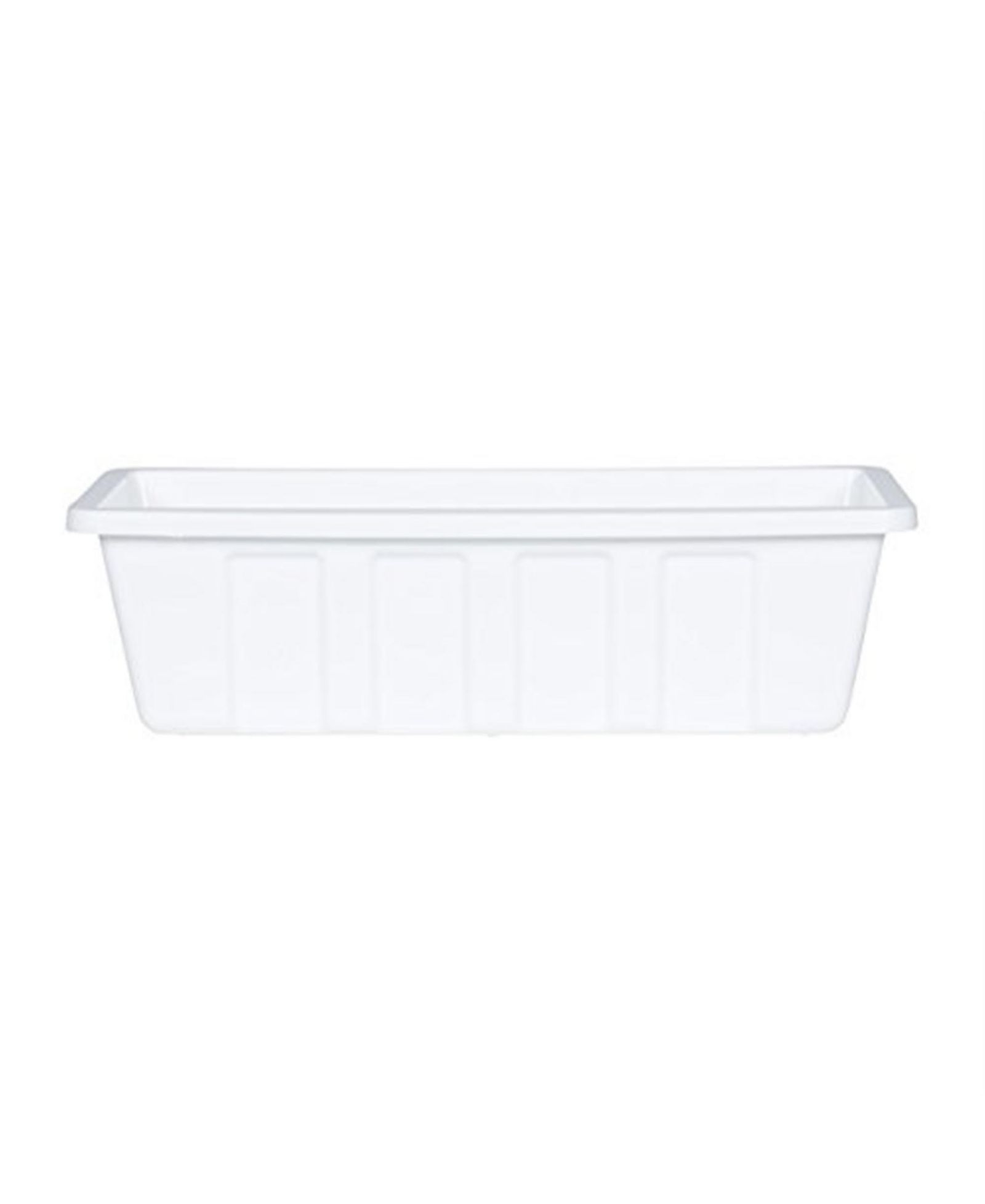 Novelty Mnftg. Polypropylene Flower Box Planter/Liner, White, 18" L