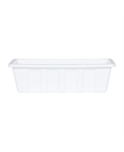 Novelty Mnftg. Polypropylene Flower Box Planter/Liner, White, 18" L