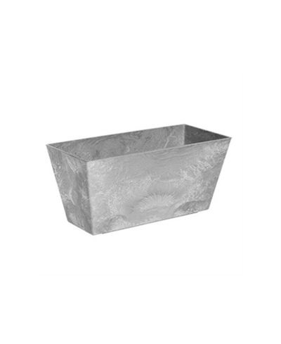 Novelty (#36140)  Artstone Ella Flower Box, Grey, 14.5 Inch