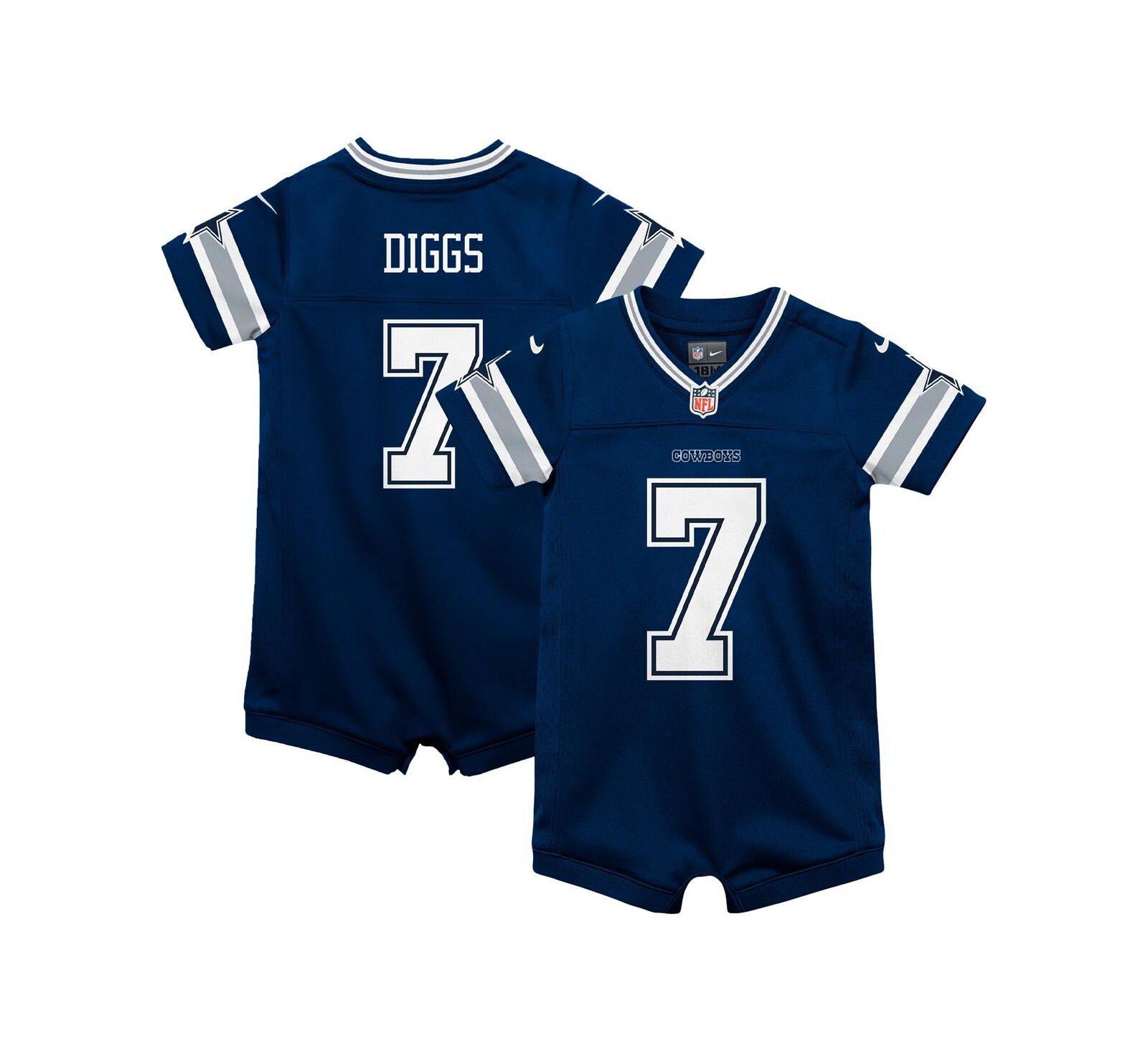Детский комбинезон Nike Trevon Diggs Navy Dallas Cowboys Game Romper Jersey