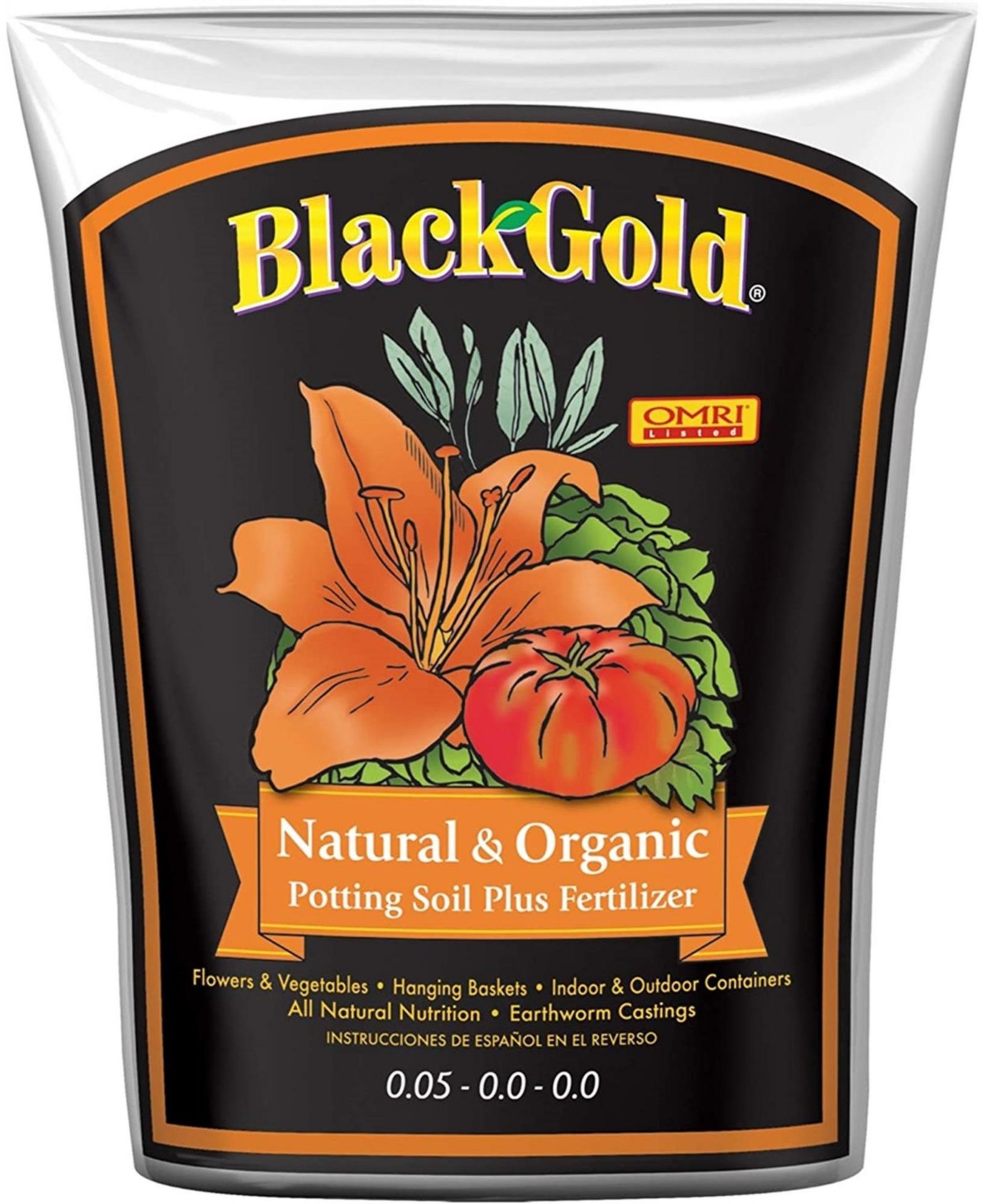 Почва для посадки Black Gold Natural and Organic 8QT