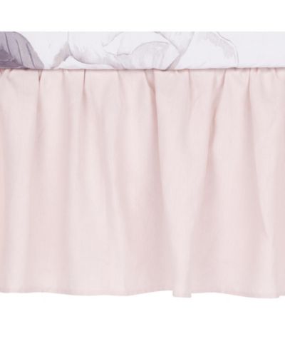 Lambs & Ivy Декоративный подъебочный фартук для кроватки Lambs and Ivy Floral Garden Pink Linen