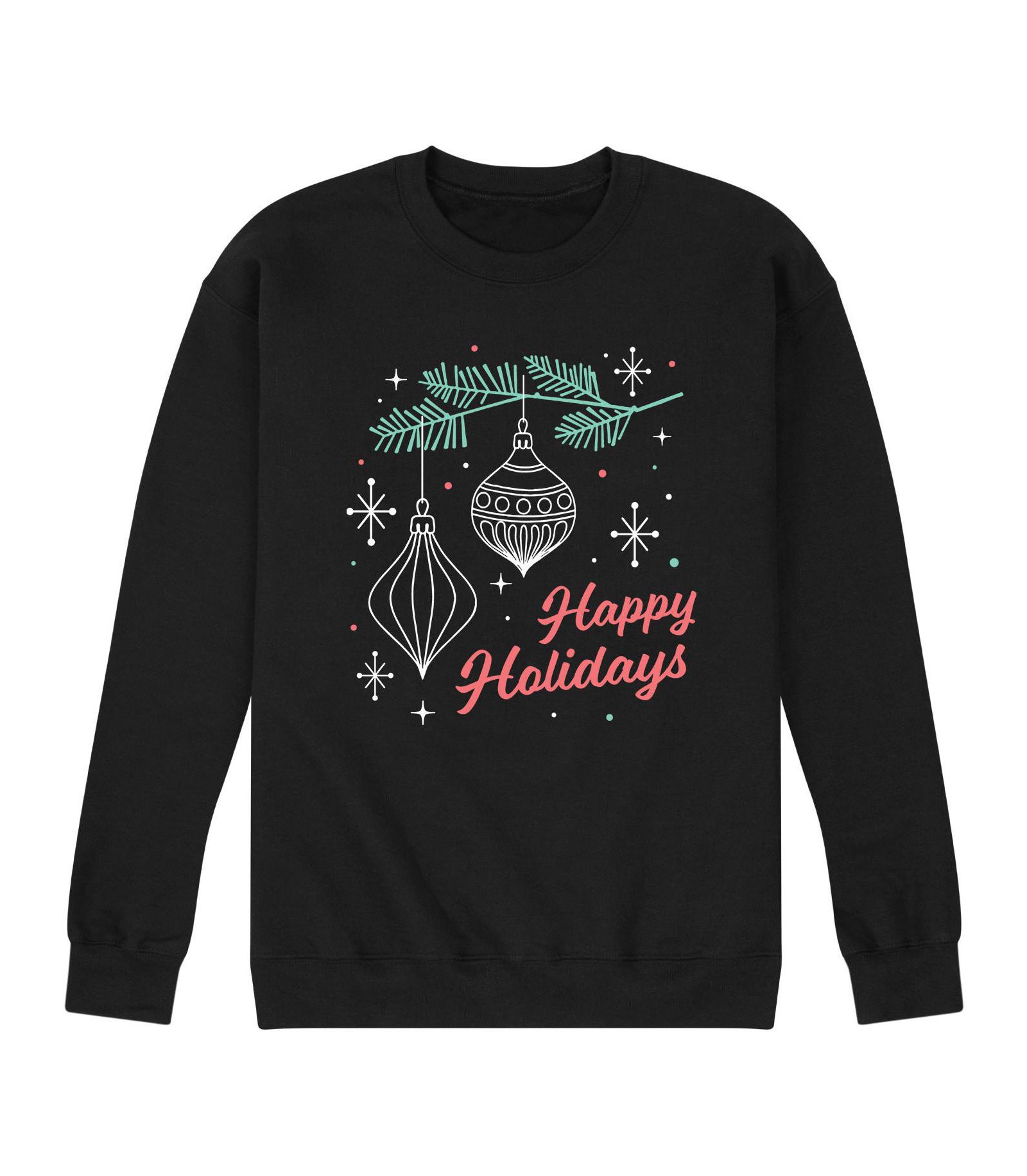 AIRWAVES Men's Happy Holidays Fleece T-shirt