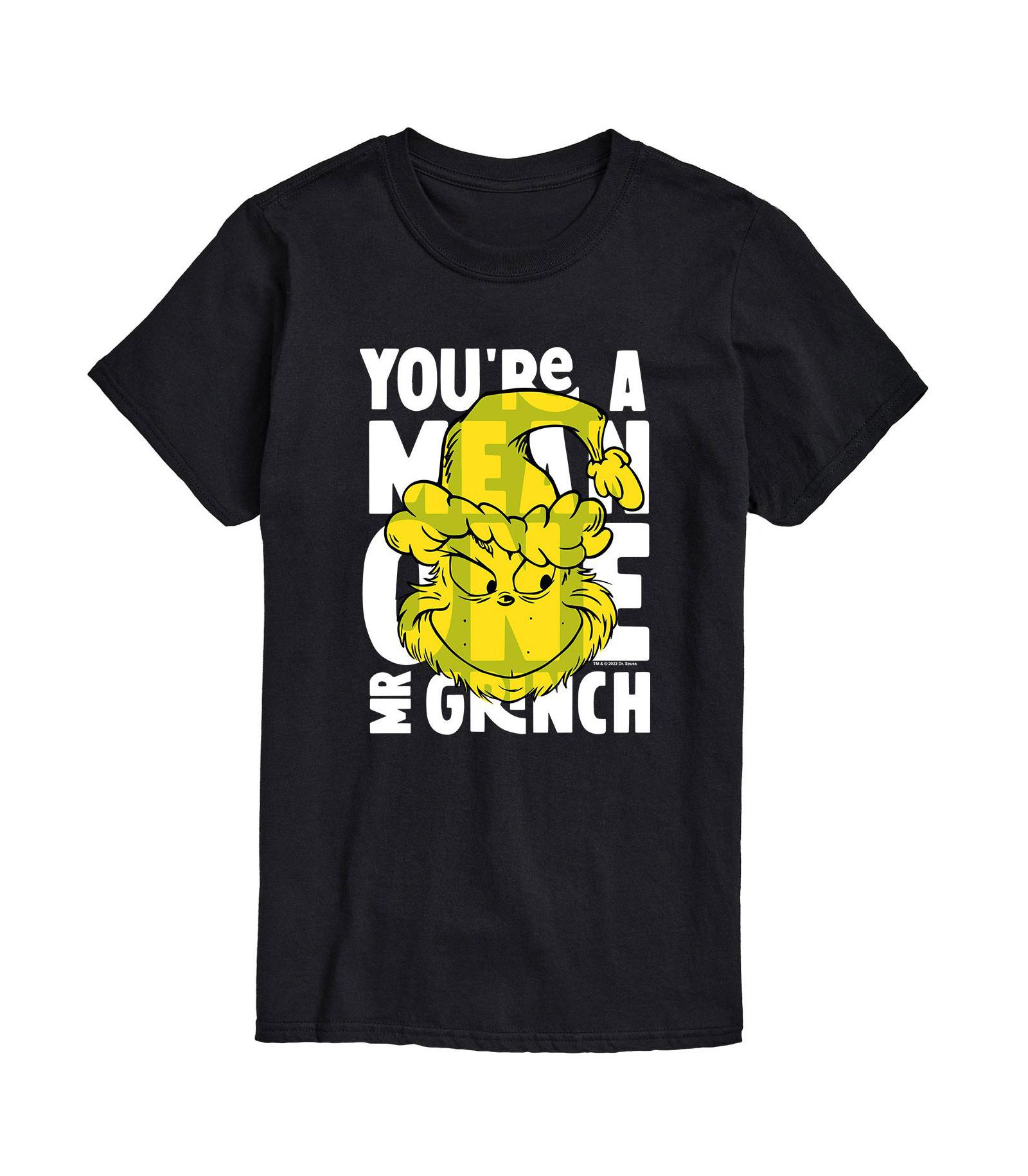 AIRWAVES Men's Dr. Seuss The Grinch Mean One Graphic T-shirt