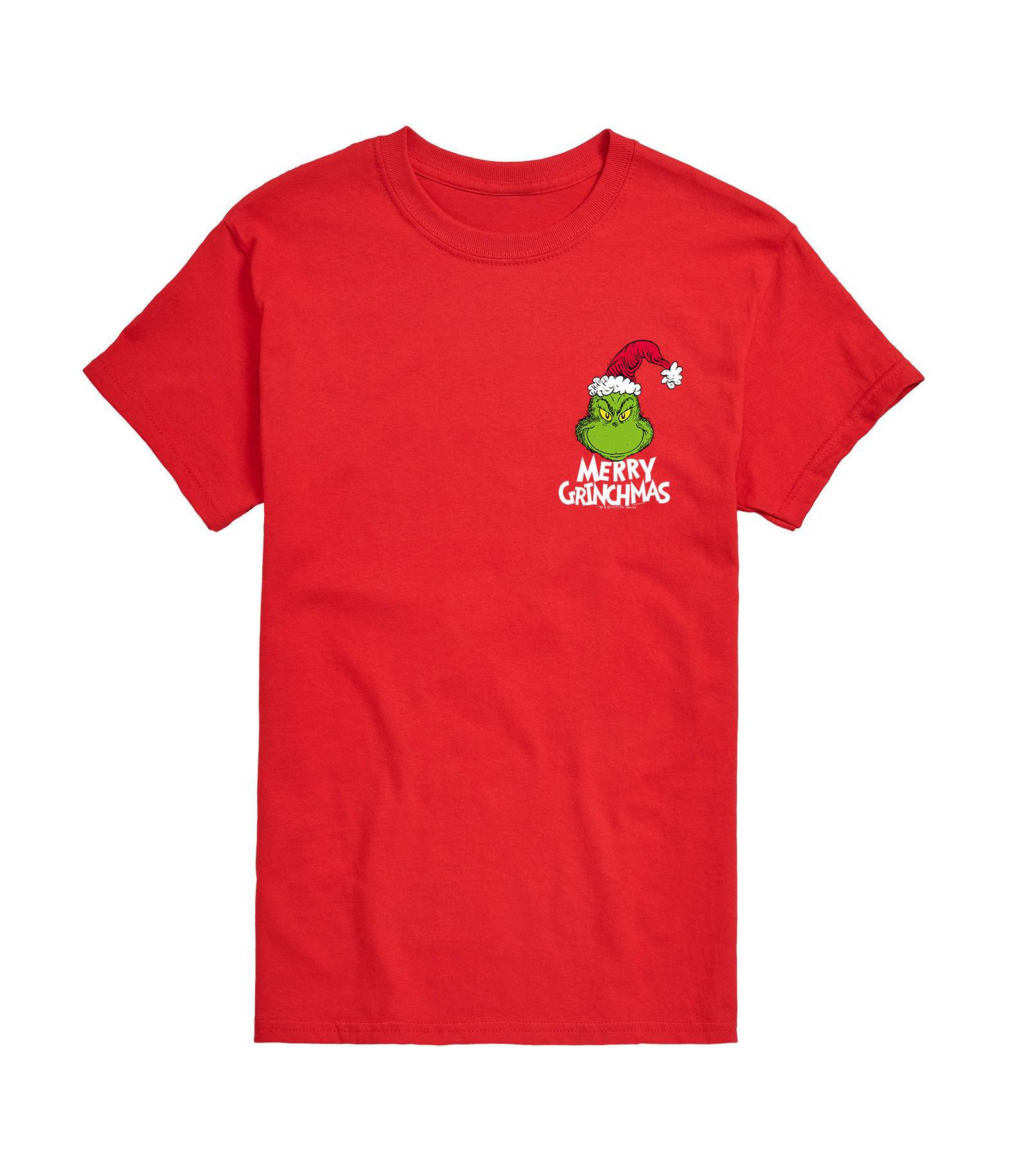 AIRWAVES Men's Dr. Seuss The Grinch Merry Grinchmas Graphic T-shirt