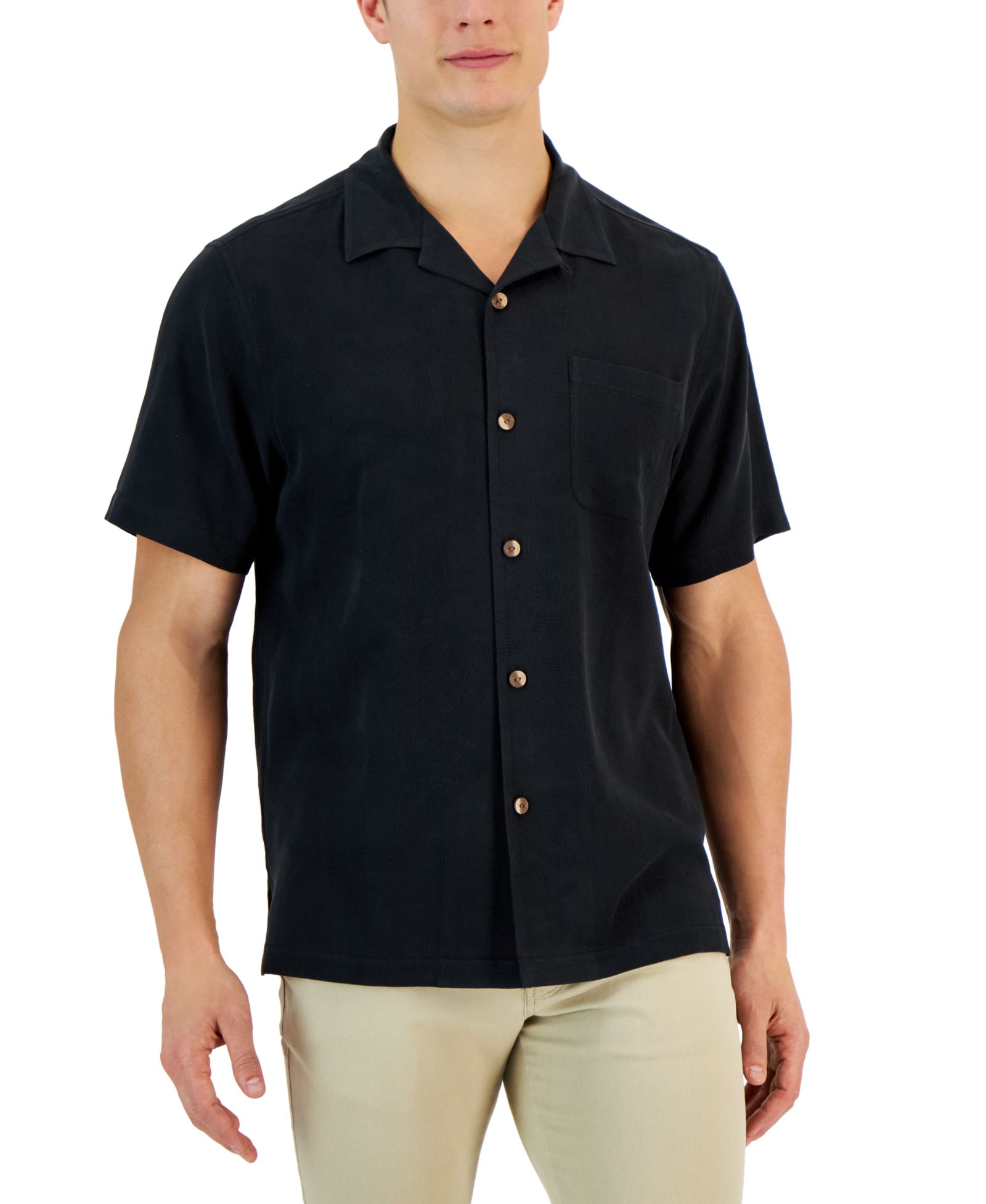 Tommy Bahama Мужской Al Fresco Tropics Silk Jacquard Short-Sleeve Shirt