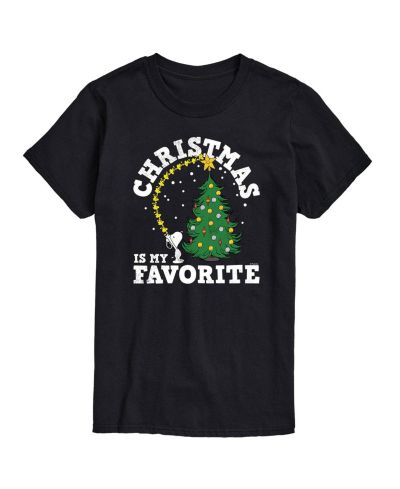 AIRWAVES Men's Peanuts Christmas is My Favorite Short Sleeve T-shirt