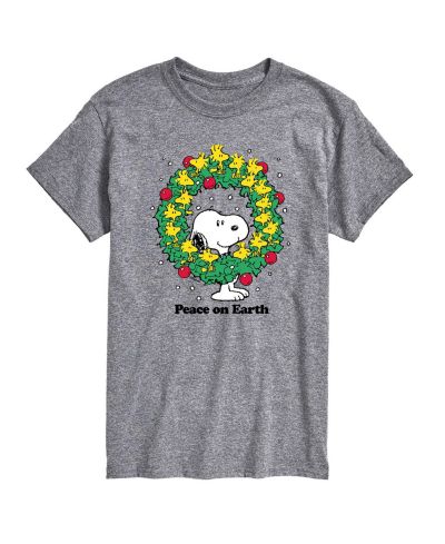 AIRWAVES Мужская футболка Peanuts Peace on Earth с коротким рукавом