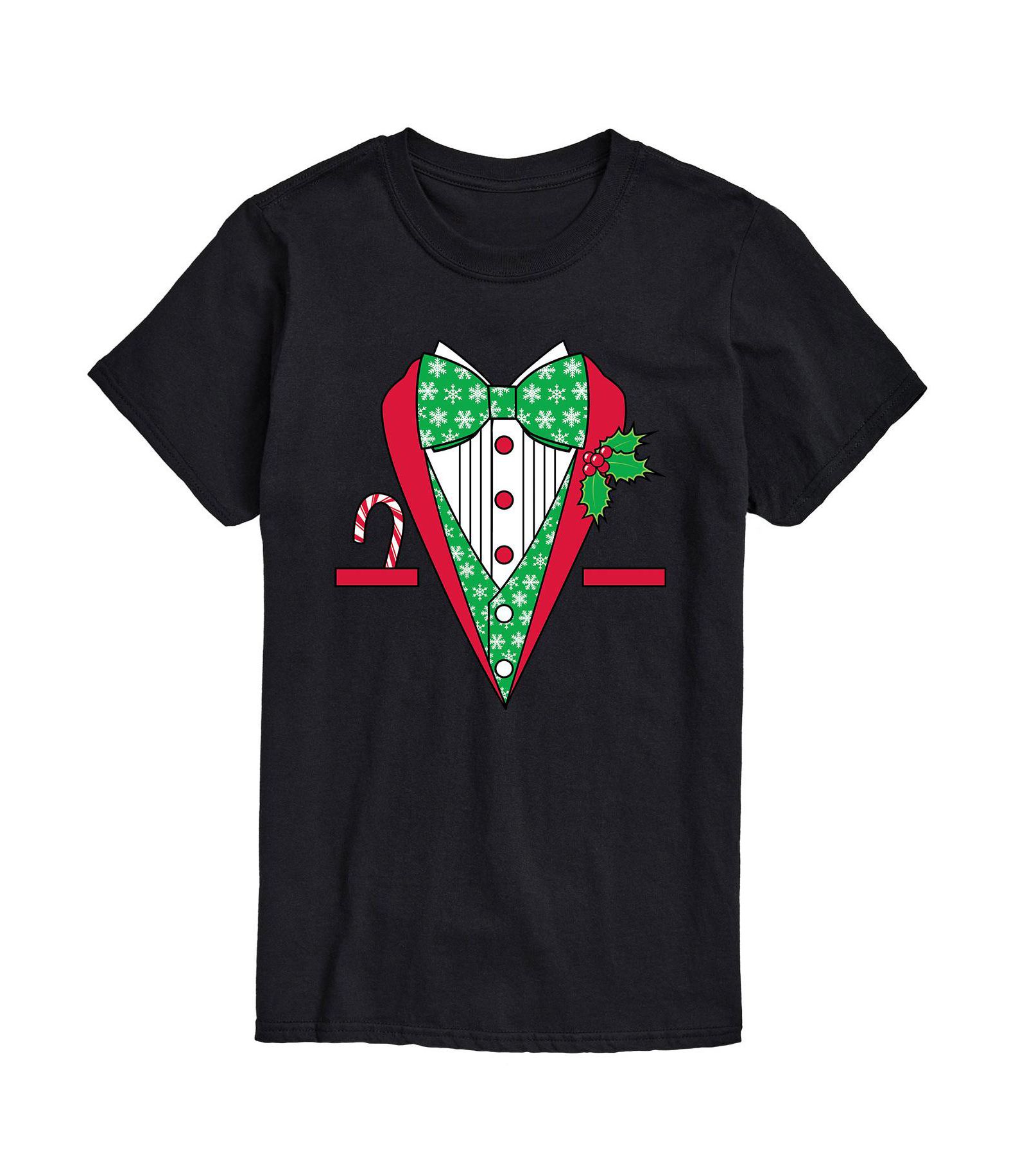 AIRWAVES Men's Christmas Suit Short Sleeve T-shirt