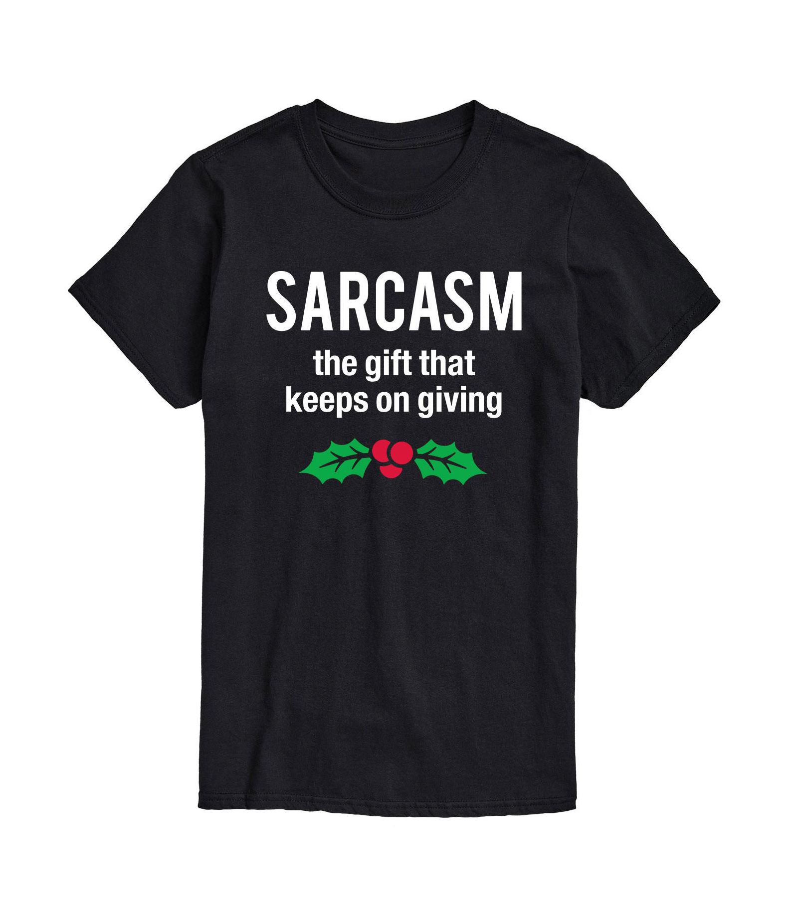 AIRWAVES Men's Sarcasm Gift Keeps Giving Short Sleeve T-shirt