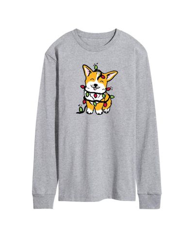 AIRWAVES Мужской Corgi Lights Long Sleeve T-shirt