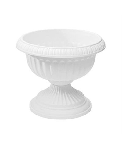 Декоративный цветочный горшок Novelty Outdoor Grecian Urn Planter White, 18"