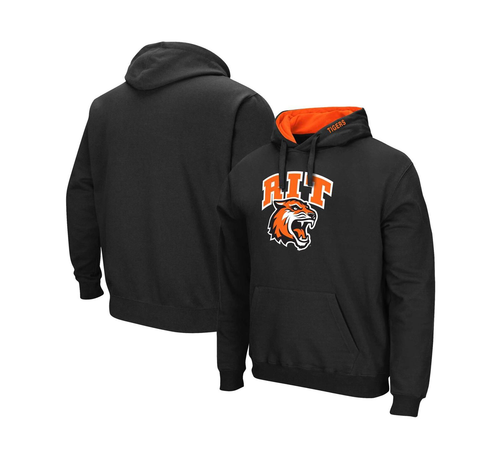 Мужское худи Colosseum Black Rochester Institute of Technology Tigers Arch & Logo