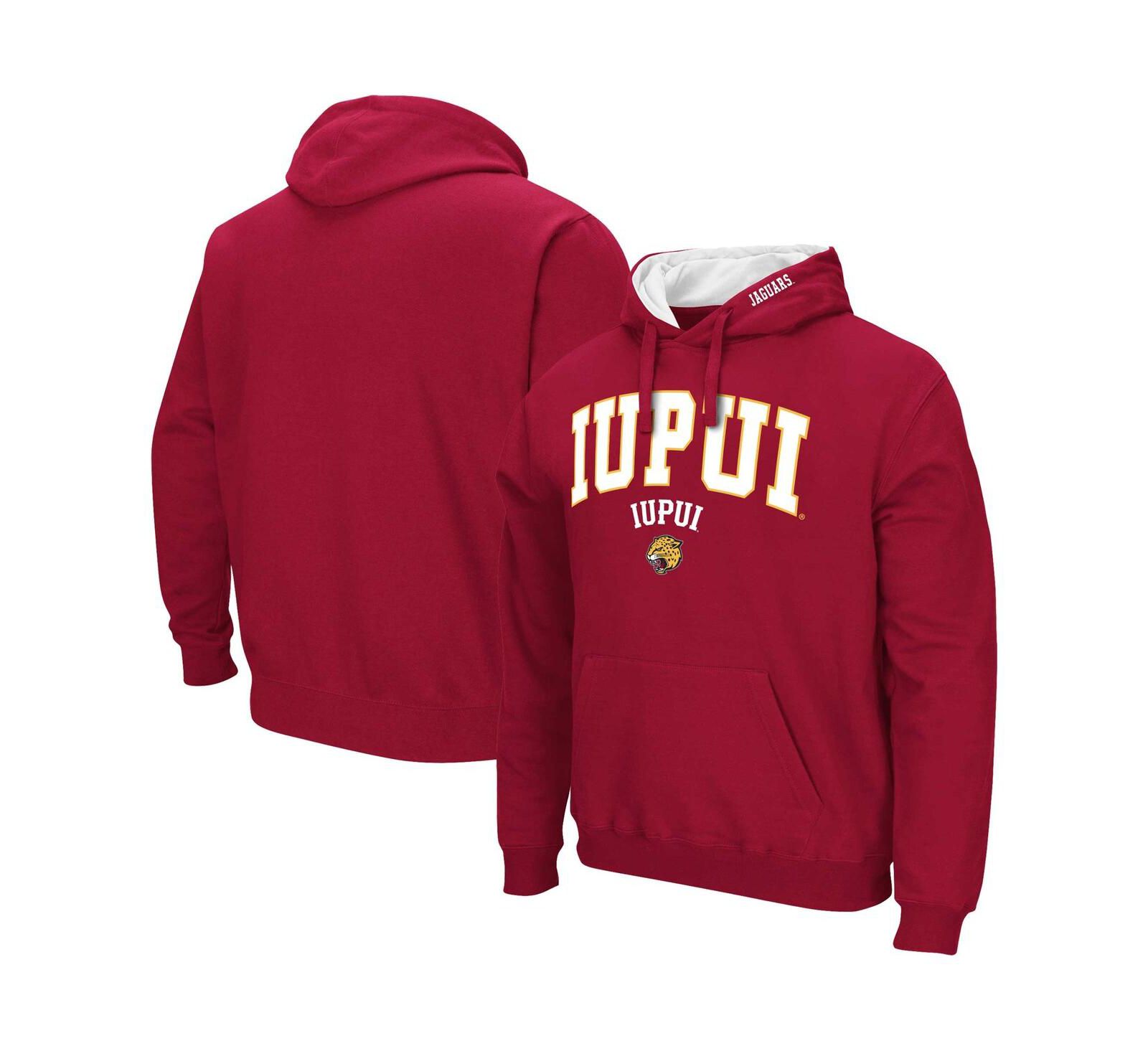 Мужской свитшот Colosseum Crimson IUPUI Jaguars с логотипом