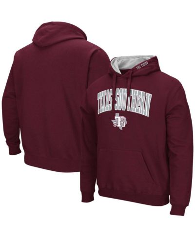 Мужское худи Colosseum Maroon Texas Southern Tigers Arch & Logo 3.0 Pullover