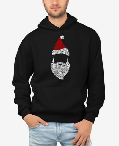Мужское худи LA Pop Art Santa Claus Word Art