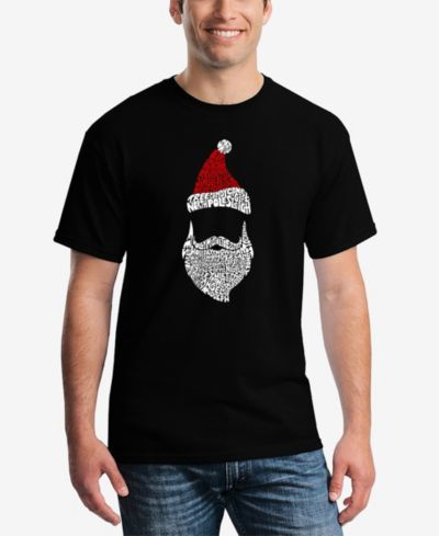 Мужская футболка LA Pop Art Santa Claus Word Art