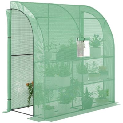 Outsunny 7' x 3' x 7' Plant Garden house with Window,