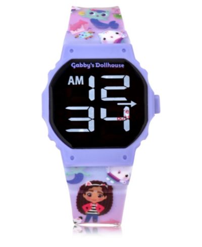 Детские умные часы Gabby's Dollhouse Unisex Lilac Silicone Strap LED Touchscreen